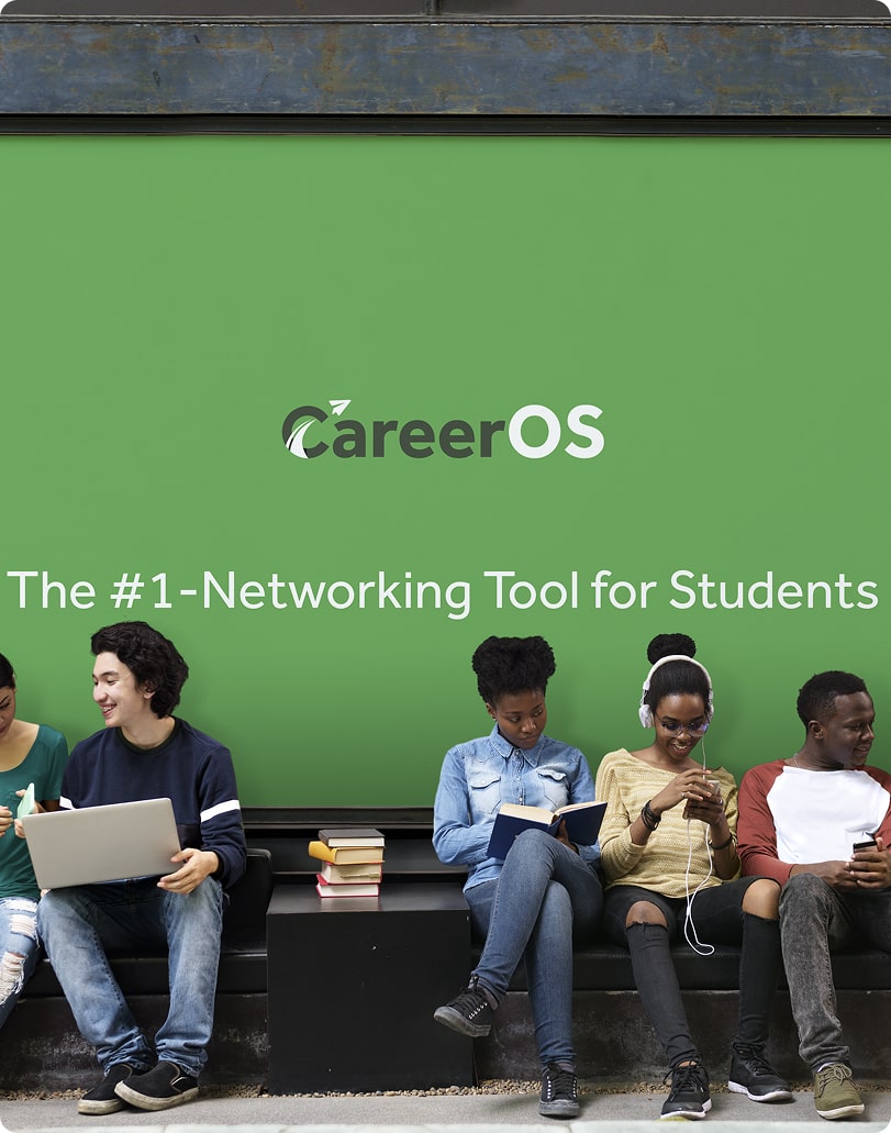 CareerOS platform homepage showcasing the main navigation and user dashboard