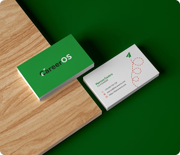 CareerOS platform interface displaying career management tools and resources
