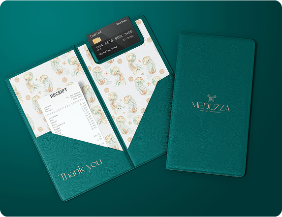 Meduzza Brand Application - Menu Design